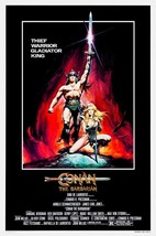 1982 Conan The Barbarian Movie Poster 11X17 Arnold Schwarzenegger Thulsa Doom  - £8.94 GBP