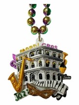 Mardi Gras Balcony Beads Party Favor Jazz Mask Keyboard - £4.74 GBP