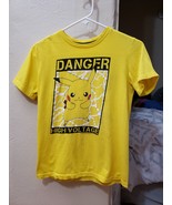 Old Navy Pokemon Pikachu Unisex Boys Girls Yellow T Shirt Large (10-12) - $455.97 MXN