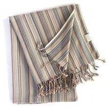 Multi Colored Striped Design Turkish Beach Blanket - $840.68 MXN