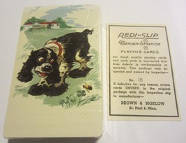 Vintage playing cards Springer Spaniel  Butch Albert Staehle MIB tax stamp - $47.50