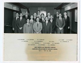 Esso Production Research 1968 Computer Applications Class Photo and Cert... - £29.66 GBP