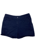 LOFT Outlet Women Size 6 (Measure 32x5) Dark Blue Chino Shorts - £5.38 GBP