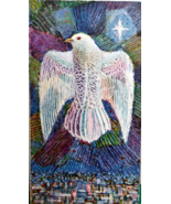 Vintage Art Print Illustration &quot;Holy Spirit Above the City&quot; by  M.L.Fish... - $29.60