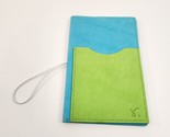 Sojourner Travelers Notebook Folio Cover Blue Green Leather Front Scoop ... - £30.21 GBP