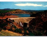 Don Pedro Dam Between Turlock and Modesto California CA UNP Chrome Postc... - $4.90