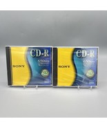 Lot of 2 Sony CD-R 650MB CD Recordable 74 Minutes CDQ-74CN - £6.24 GBP