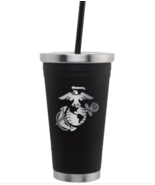 Vanguard MARINE CORPS BLACK STAINLESS STEEL SPIRIT CUP - $37.83 CAD