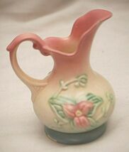 Hull Art Pottery Pitcher Vase Art Deco Wildflowers W-2 Vintage 1940s Sol... - $11.87