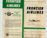 Frontier Airlines Ticket Jacket Trip Pass Luggage Tags Non Revenue 1963 - $21.78