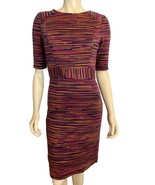 Trina Turk Purple, Blue, Gold Striped Short Sleeve Lined Pencil Dress Si... - $53.21 CAD Trina Turk Purple, Blue, Gold Striped Short Sleeve Lined Pencil Dress Si... - $53.21 CAD