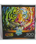 Buffalo 500 Piece Puzzle Amazing Nature STRIPES OF COLOR Tiger - £24.17 GBP