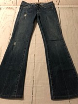 Paige Women&#39;s Jeans Hollywood Hills Boot Cut Distressed Stretch Size 27 X 31 - $28.71