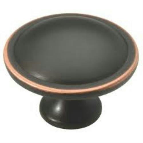 Brainerd 1-1/2&#39;&#39; Bronze with Copper Highlights Round Cabinet Knob- 361786 - $7.67