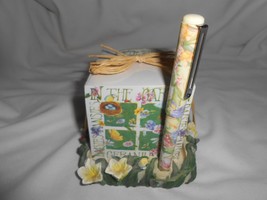 Vintage Lady Jane Ltd. Writers Block paper cube in the Garden 600 sheets w/ pen - £11.11 GBP