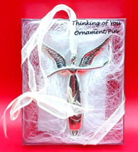 Serenity Thinking of you Ornament/Pin Silver Tone - $6.99