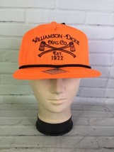 Dickies Williamson-Dickie Mfg Co Logo Neon Orange Snapback Hat Cap Adult... - £21.79 GBP