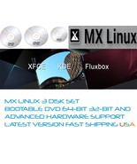 MX Linux XFCE KDE FlushBox 3 DVD SET 64bit 32bit AHS FAST SHIPPING USA - £7.60 GBP