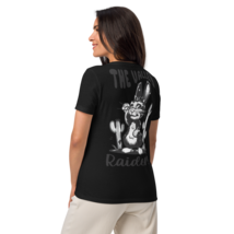 Womens relaxed v neck t shirt solid black blend back 68809e94d19fd thumb200