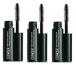 CLINIQUE High Impact Mascara BLACK 01 Long Lashes Travel Size 3X NEW - $19.31