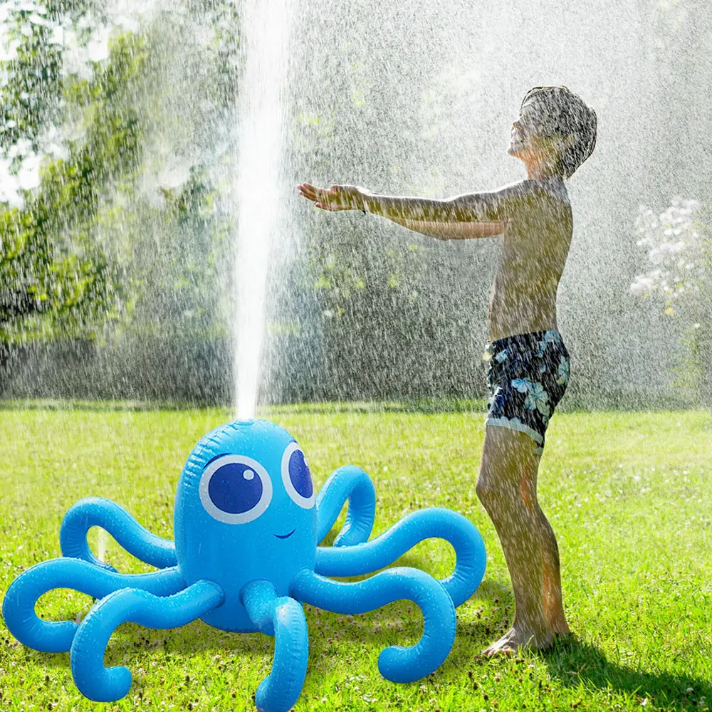Inflatable Octopus Sprinkler Water Toys Sprinklers Spray Toy for Kids Boys - £46.05 GBP