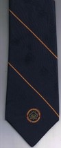 Frame Neck Tie Canadian Professional Golfers Association Black w Stripes &amp; Logo - £23.32 GBP