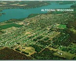 Aerial View Greetings From Altoona Wisconsin WI UNP Unused Chrome Postca... - £4.71 GBP