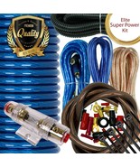 New 4 Gauge 2000W Car Amplifier Installation Power Amp Wiring Kit Blue - $41.99