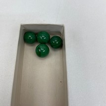 1970 Lakeside  Aggravation Game  Glass Replacement (4) Green Marbles Only - $3.96