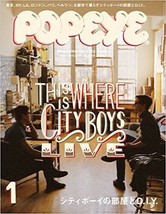 POPEYE January 2013 magazine for City Boys (Men&#39;s Fashion) Japan Book - £17.50 GBP