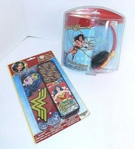 Wonder Woman DJ style Headphones with Sticker & Memo Pad Bundle - $29.95