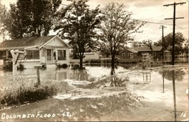 RPPC 1948 Columbia River Flood Vanport Oregon OR UNP Vtg Postcard - £14.40 GBP