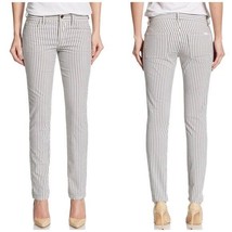 Joe&#39;s Jeans Women&#39;s Gray White Striped Slim Fit Pants Jeans Cotton Blend... - $11.30