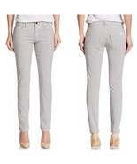 Joe&#39;s Jeans Women&#39;s Gray White Striped Slim Fit Pants Jeans Cotton Blend... - £8.92 GBP