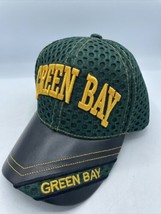 USA Headwear Green Bay Packers Baseball Hat Vinyl Brim Green Yellow Mesh... - $26.72