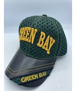 USA Headwear Green Bay Packers Baseball Hat Vinyl Brim Green Yellow Mesh... - £20.99 GBP