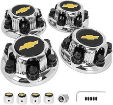 Wheel Center Caps 6 Lugs Compatible with Chevy Silverado Set of 4 OEM Replacemen - £43.96 GBP