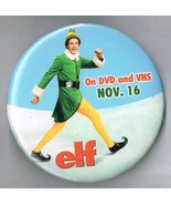 ELF Movie 3&quot; Pin Back Button Pinback Promo WILL FARRELL #2 - $10.03