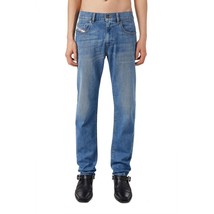 DIESEL Mens Slim Fit Jeans 2019 D - Strukt Solid Blue Size 28W 30L A03562-0EHAJ - £39.08 GBP