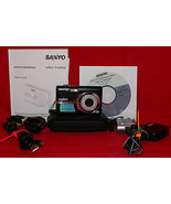 Sanyo VPC-T1060 Digital Camera Manual CD Charger Connectors Battery Case... - £39.84 GBP