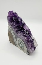 Amethyst And Calcite Geode Cluster Uruguay Amethyst, Unique Shape Geode  - £110.78 GBP