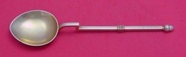 German Sterling Pattern Unknown by Unknown Place Soup Spoon w/Acorn Vermeil 8" - £224.06 GBP