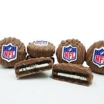 Philadelphia Candies Licensed NFL Football Milk Chocolate Covered OREO® Cookies - £12.62 GBP