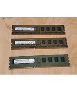 6GB (3x2GB) Ram DDR3 PC3-10600V-08-10-AO Samsung/Micron Crucial - £14.93 GBP