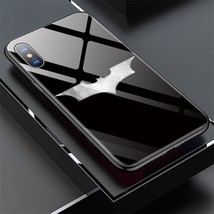 DC Comics Batman Logo, Tempered Glass Case Apple iPhone 12 11 X XS XR 8 7 S Plus - £17.51 GBP