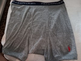 POLO RALPH LAUREN MEN LOGO GRAY CLASSIC FIT COTTON BOXER BRIEF 1 PAIR ME... - €8,52 EUR