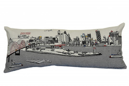 35" White Memphis Daylight Skyline Lumbar Decorative Pillow - $155.49