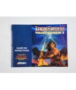 Iron Sword Wizards And Warriors II NES Manual Instruction Booklet Only - £4.97 GBP