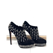 VTG Alaïa Paris Black Suede Studded Platform Ankle Boots Sz 39.5 / US 9.5 - $752.35
