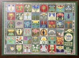 Cobble Hill 1000 Piece Puzzle “Art Nouveau Tiles” By Barbara Behr - Comp... - $24.50